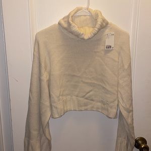 Cropped Cream Sweater